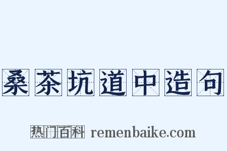桑茶坑道中造句是什么意思的图片